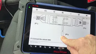 Mercedes W169 A Klasse программирование ключа по полной утери не снимая замок Autel 608im