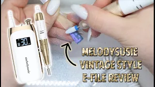 AMAZON E-FILE REVIEW | MELODYSUSIE VINTAGE STYLE ELECTRIC NAIL DRILL | MelodySusie E-File