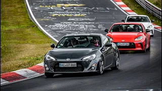 Toyotas having some fun Two GR86 and a GT86 - Nürburgring Nordschleife Touristenfahrten