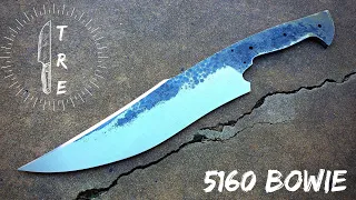 Grinding Bevels Into A 5160 Bowie | Shop Talk Tuesday Episode 104 | Vlog