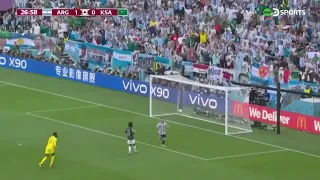 ¡GOL DE LAUTARO MARTINEZ! Anulado por posición adelantada COPA DEL MUNDO ARABIA SAUDITA VS ARGENTINA