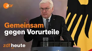 Steinmeier Live - Statement über friedliches Zusammenleben in Deutschland