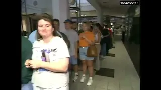 At a GameStop store on Launch Day of PS2 in 2000