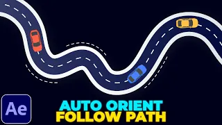 Animate Object Along Path | After Effects Tutorial | Auto Orient Along Path