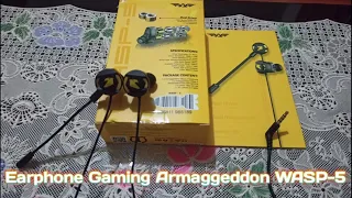 EARPHONE GAMING ?! REVIEW Earphone Gaming Armaggeddon WASP-5