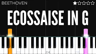 Beethoven - Ecossaise in G | EASY Piano Tutorial