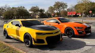 2018 Camaro ZL1 1LE (Bolt Ons, Cam, E40) vs. 2020 Shelby GT500 (JLT Intake, 93 Tune)