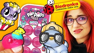 ZWIERZĄTKA W SLIME Z BIEDRONKI 💥 WYBUCHAJĄCE POP POPS PETS 😿 miss Aga