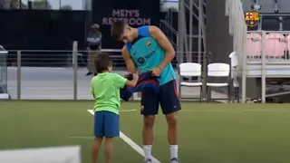 Lewandowski First Time Training For Barcelona In Miami