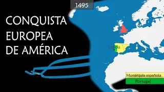 La conquista europea de América - resumen en mapas