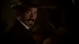 Deadwood: Wild Bill defends himself.