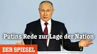 Putins Rede zur Lage der Nation: Rechtfertigen, beschuldigen, verschweigen | DER SPIEGEL