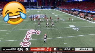 Georgia Epic Fail 4 Yard Punt vs Cincinnati | 2021 College Football