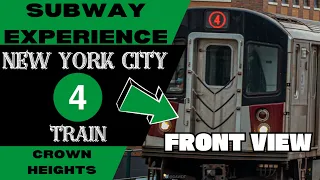New York City Subway 4 Express Train (to Utica Ave) Front View