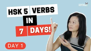 Learn HSK 5 Vocabulary - Chinese Verbs (Day 1)