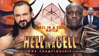 WWE Hell In A Cell 2021 Match Card Bobby Lashley Vs Drew McIntyre