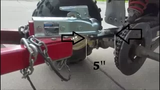 Custom trailer Ball hitch for a Polaris ATV