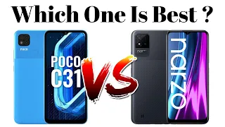 Poco C31 VS Realme Narzo 50i | Specifications, Features & Price Comparison | Best Phone Under 8000 ?