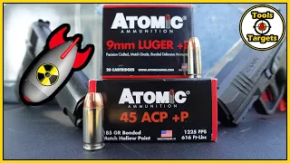 Bombs Away!....ATOMIC Ammo 9mm vs .45 ACP Ballistic Gel Test!