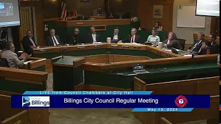 Billings City Council Regular Meeting - May 13, 2024
