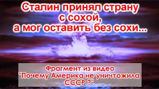 Сталин принял страну с сохой, а мог оставить без сохи...