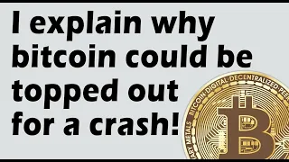 Bitcoin could be topped out for major crash! I explain why.