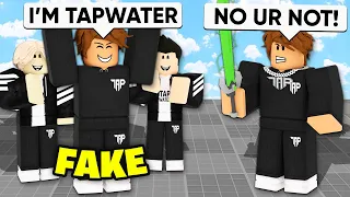 I Met a FAKE TapWater Trying to SCAM My Fans.. (Roblox Blade Ball)