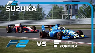 F2 vs Super Formula | Suzuka Circuit