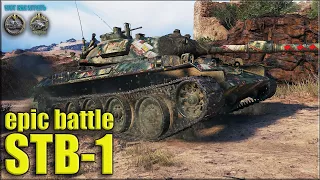 STB-1 танк ПУЛЕМЁТ когда команда не тащит ✅ World of Tanks лучший бой СТ-10 Японии