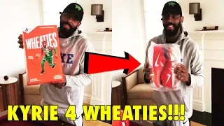 Kyrie Irving Receives His LIMITED EDITION Nike Kyrie 4 "Wheaties"