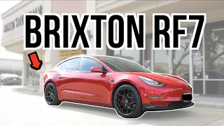 Tesla Model 3: Brixton RF7 Satin Black Wheels