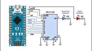 Testing 74HC165 Shift Register