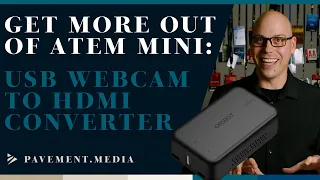 Get an extra HDMI out on the ATEM mini! Webcam USB to HDMI converter trick!