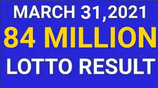 LOTTO RESULT TODAY 9PM MARCH 31 2021 6/55, 6/45