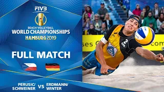 Perusic/Schweiner vs. Erdmann/Winter - Full Match | Beach Volleyball World Champs Hamburg 2019