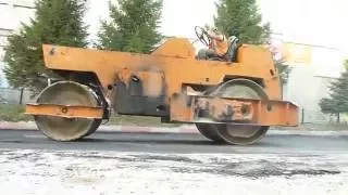 Old Soviet russian road roller DU-47 Pt. 3