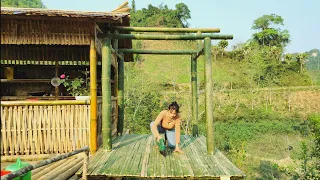 Working every day:The process of making a bathroom.Finishing the floor and frame|Trieu Thi Hoa Ep.97