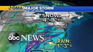 Major winter storm on the move