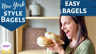 EASY HOMEMADE BAGELS - CHEWY NEW YORK STYLE BAGELS! Follow this tutorial to make delicious bagels