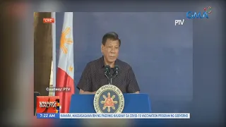 Pres. Duterte, muling iginiit na wala siyang balak pahabain ang kanyang termino | UB