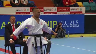 SKIEF KARATE EUROPEAN CHAMPIONSHIP 2017  FINAL KATA MEN  Marek Pohanka CZE  Unsu