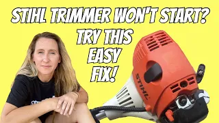 Stihl trimmer won't start or has no power? How to adjust the valves on a Stihl 4 mix. Repair Vlog