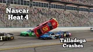 Nascar Heat 4 Talladega Crashes #2