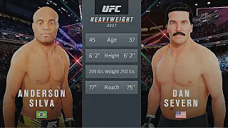 Anderson Silva Vs. Dan Severn : UFC 4 Gameplay (Legendary Difficulty) (AI Vs AI) (PS5)