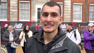 Emile Cairess after 2:08 debut at 2023 London Marathon