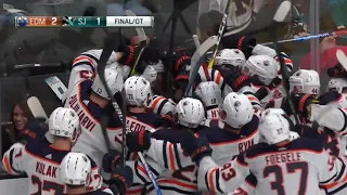 McDavid Scores OT Winner From Mike Smith's Perfect Pass