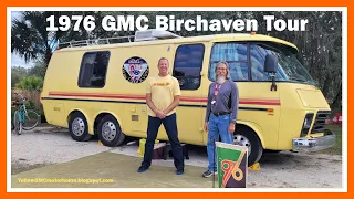 1976 GMC Birchaven Vintage Motohome Tour, GM GMC Model 230 (23') Transmode Coachman Birchaven