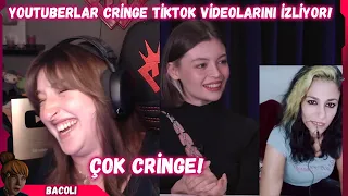 Pqueen - "YOUTUBERLAR CRINGE TİKTOK VİDEOLARINI İZLİYOR" İzliyor! (TepkiKolik)