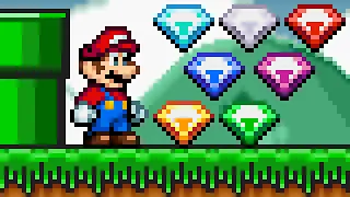 Super Mario Bros. 1 (SNES) - Mario uses the 7 Chaos Emeralds (Sonic Boll 1.9.3). ᴴᴰ