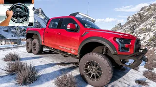 900 HP Velociraptor 6×6 2019//Forza Horizon 5// Gameplay Thrustmaster T 300 GT